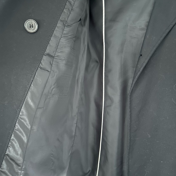 Zara Basic black, knee length jacket, epaulette at the shoulders. XS - Picture 8 of 8